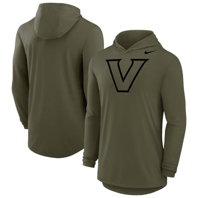 Vanderbilt Commodores Nike Dri-FIT Military Long Sleeve Hooded T-Shirt - Olive