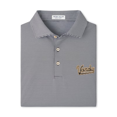  Vanderbilt Commodores Peter Millar Jubilee Performance Jersey Polo - Black