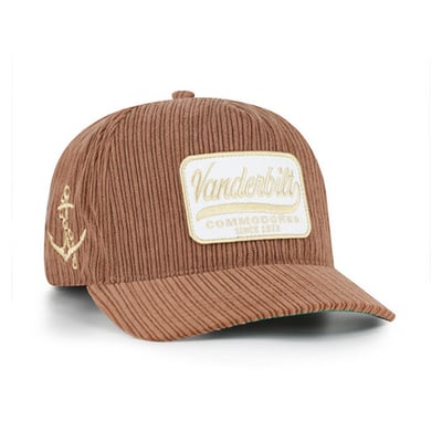 Vanderbilt Commodores '47 Unisex Corduroy Patch Hitch Adjustable Hat - Brown