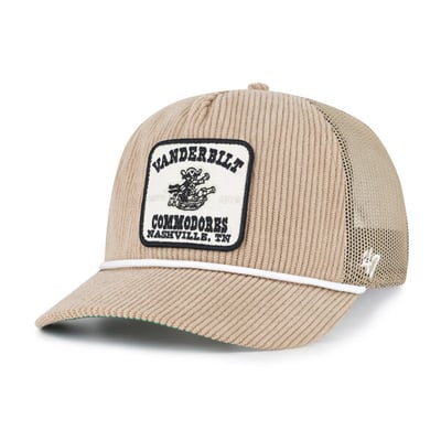 Vanderbilt Commodores '47 Unisex Cordlandia Hitch Adjustable Hat - Khaki
