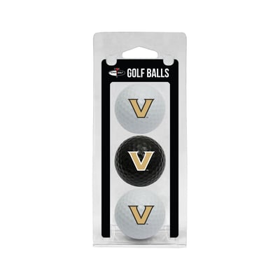 Vanderbilt Commodores 3-Pack Multi-Colored Team Golf Ball Set