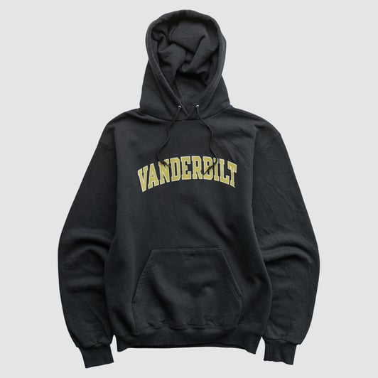 Vanderbilt Commodores Champion 2000s Hooded Pullover Sweatshirt - Black - S by Fanatics Real Vintage
