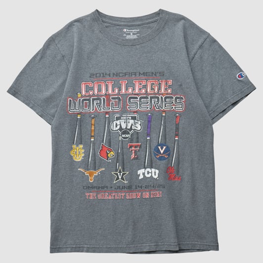 Vanderbilt Commodores Champion 2014 T-shirt - Dark Heather Gray - S by Fanatics Real Vintage