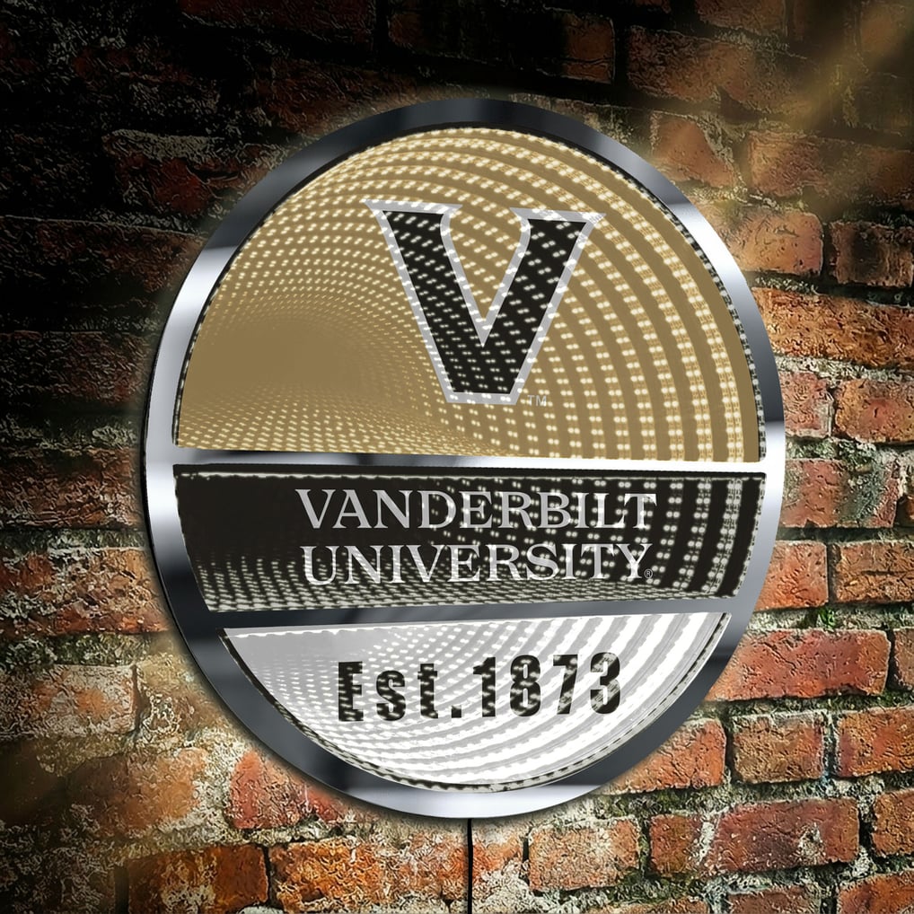 Vanderbilt Commodores Three-Cell Circular Infinity Light