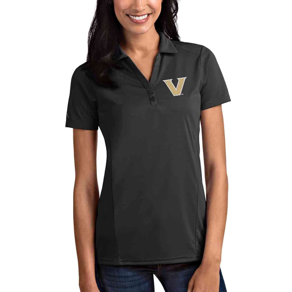 Vanderbilt Commodores Antigua Women's Tribute Polo - Charcoal