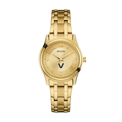 Vanderbilt Commodores Bulova Women's Gold-Tone Watch