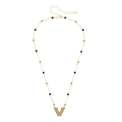 Vanderbilt Commodores CANVAS Style Women's Logo Layering Necklace