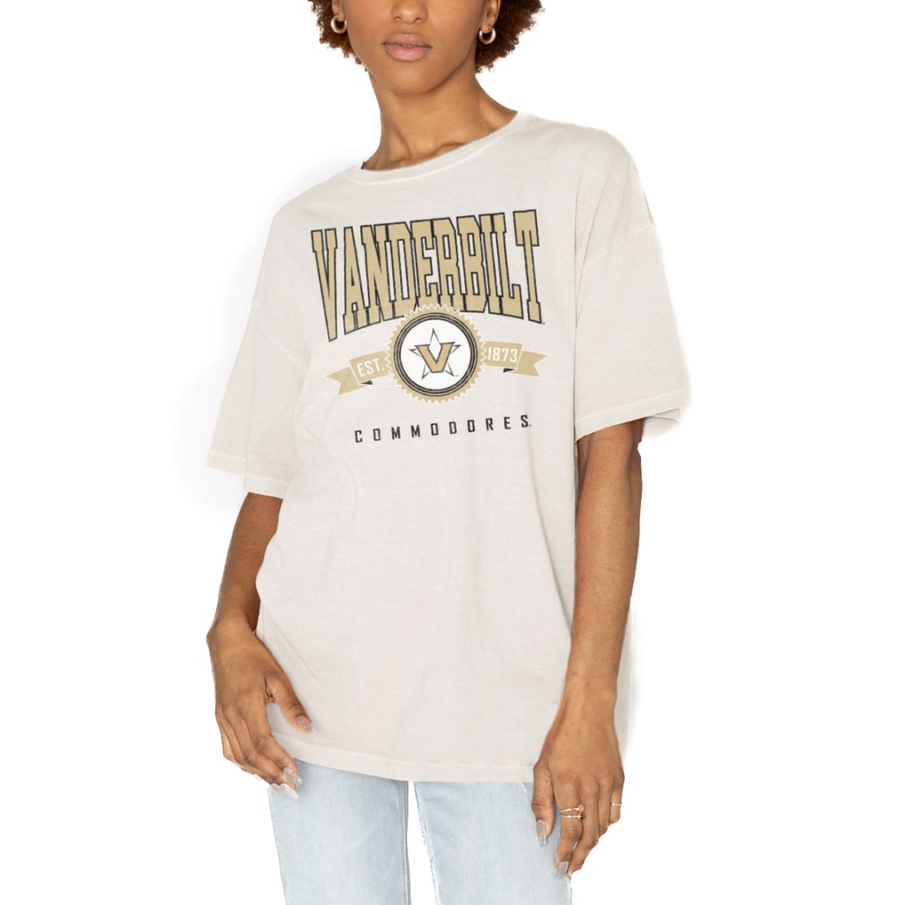 Vanderbilt Commodores Gameday Couture Women's Get Goin' Oversized T-Shirt - White