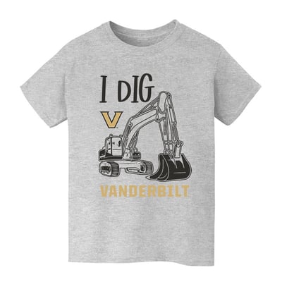 Vanderbilt Commodores Vive La Fete Youth Excavator T-Shirt - Gray