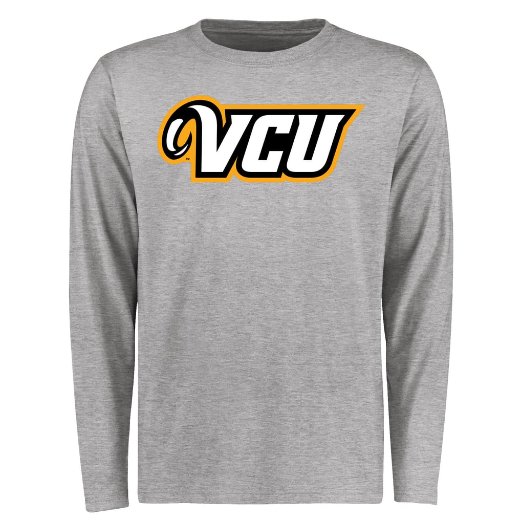 VCU Rams Primary Logo Long Sleeve T-Shirt - Ash