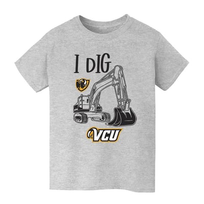 VCU Rams Vive La Fete Youth Excavator T-Shirt - Gray