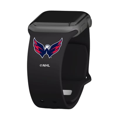 Vegas Golden Knights Debossed Silicone Apple Watch Band - Black
