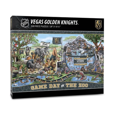 Vegas Golden Knights Fanpoint 10.5" x 28" Game Day at the Zoo 500-Piece Puzzle