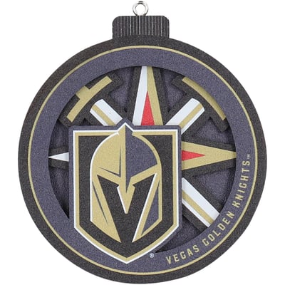 Vegas Golden Knights Fanpoint 3D Logo Series Ornament