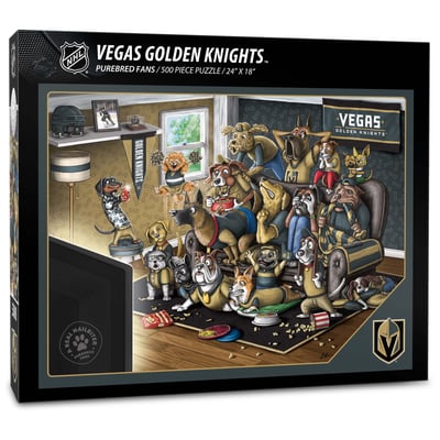Vegas Golden Knights Fanpoint Purebred Fans 18'' x 24'' A Real Nailbiter 500-Piece Puzzle