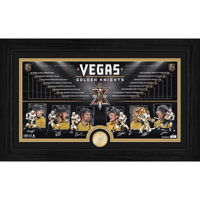 Vegas Golden Knights Highland Mint Limited Edition 12" x 20" Season X Timeline Bronze Coin Photo Mint