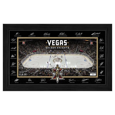 Vegas Golden Knights Highland Mint Limited Edition 2026–27 Facsimile Signature 12" x 20" Rink Framed Photo