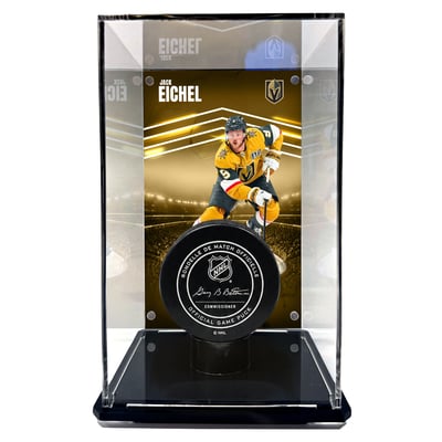 Jack Eichel Vegas Golden Knights Fanatics Authentic Tall Puck Display Case with Image