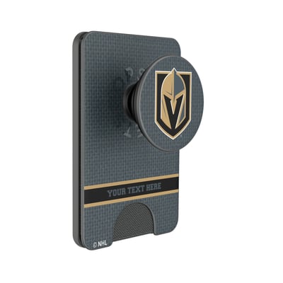 Vegas Golden Knights Keyscaper Personalized Solid PopSockets Magnetic Wallet