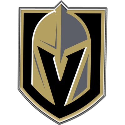 Vegas Golden Knights Logo Brands Embossed Color Auto Emblem