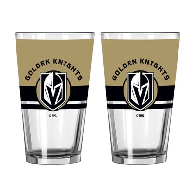 Vegas Golden Knights Logo Brands Two-Piece 16oz. Horizon Pint Glass Set