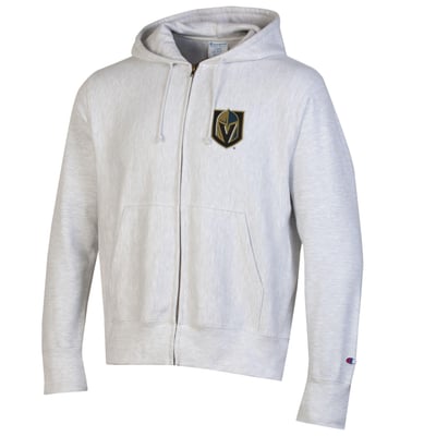 Vegas Golden Knights Champion Reverse Weave Full-Zip Hooded Jacket - Silver