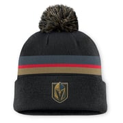 Vegas Golden Knights Fanatics Authentic Pro Rink Cuffed Knit Hat with Pom (Charcoal)