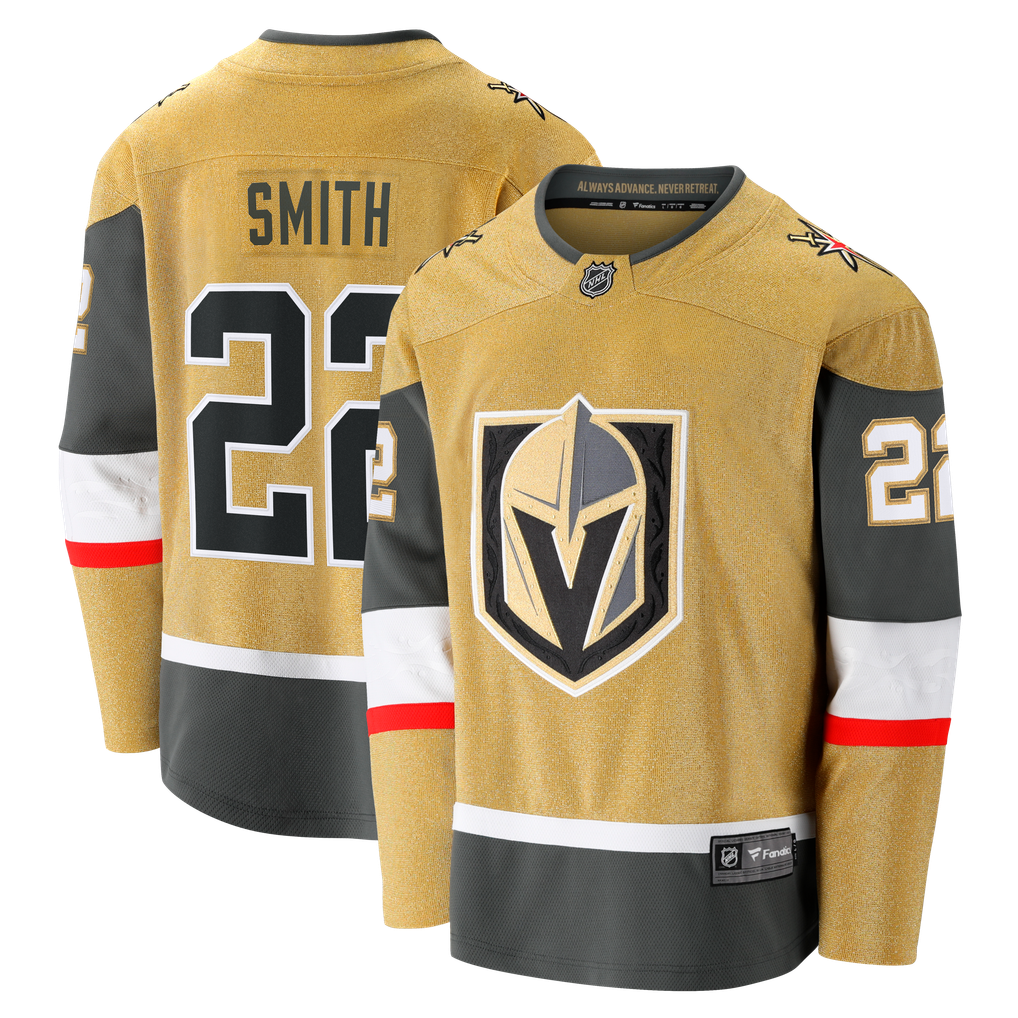 Fanatics Cole Smith Vegas Golden Knights Gold Home Breakaway Jersey