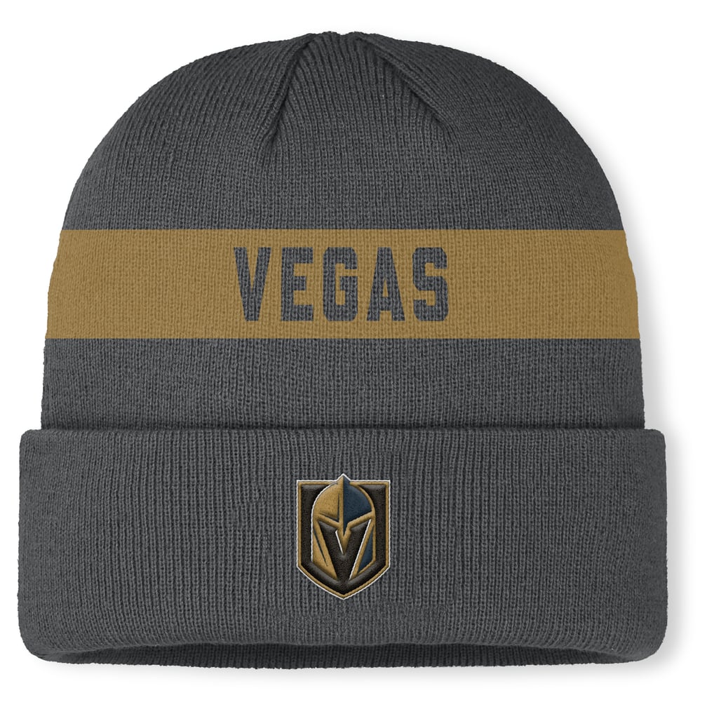 Men's Vegas Golden Knights Fanatics Gray Authentic Pro Rink Cuffed Knit Hat