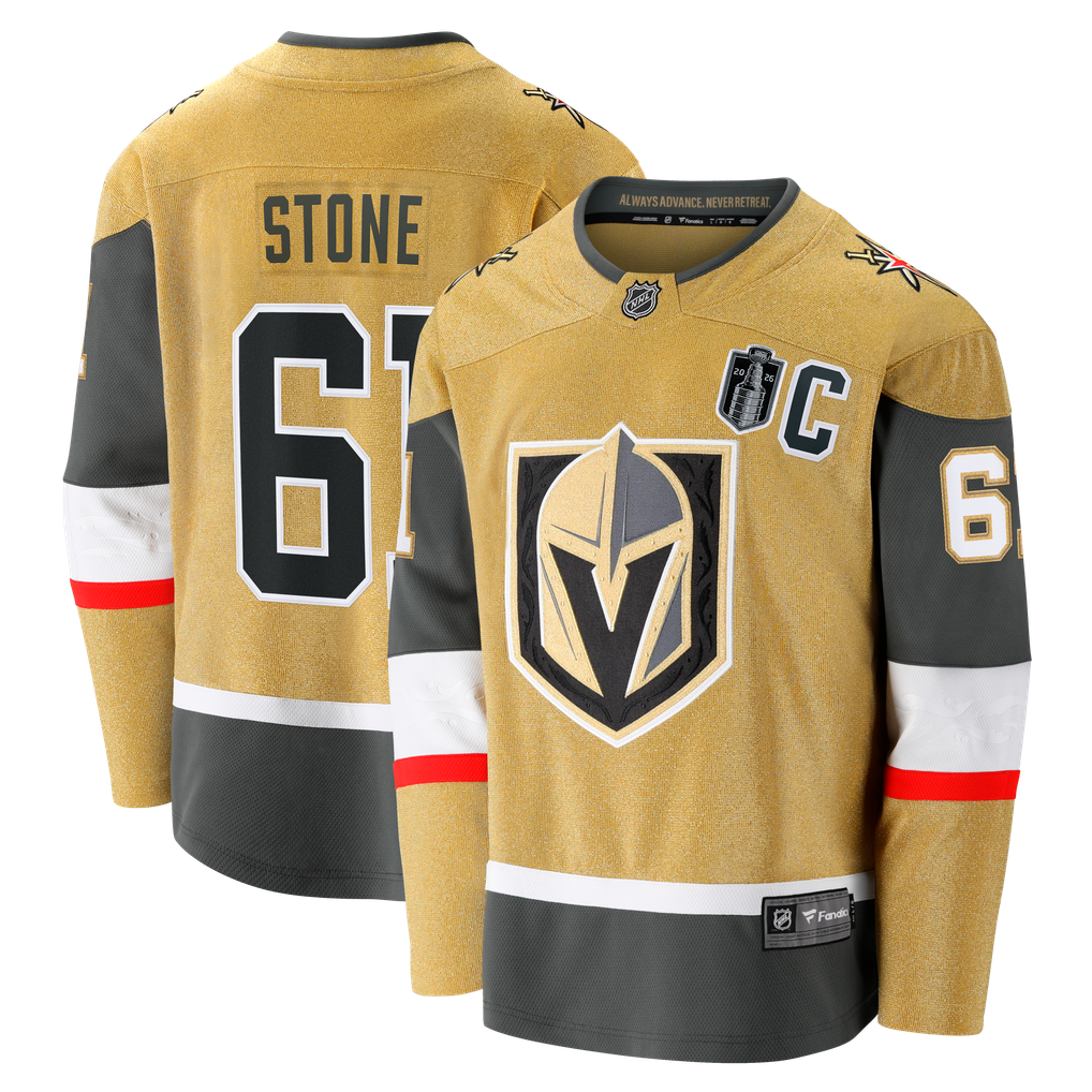 Kipping Rocks Men's Vegas Golden Knights Mark Stone Fanatics Gold 2026 Stanley Cup ...