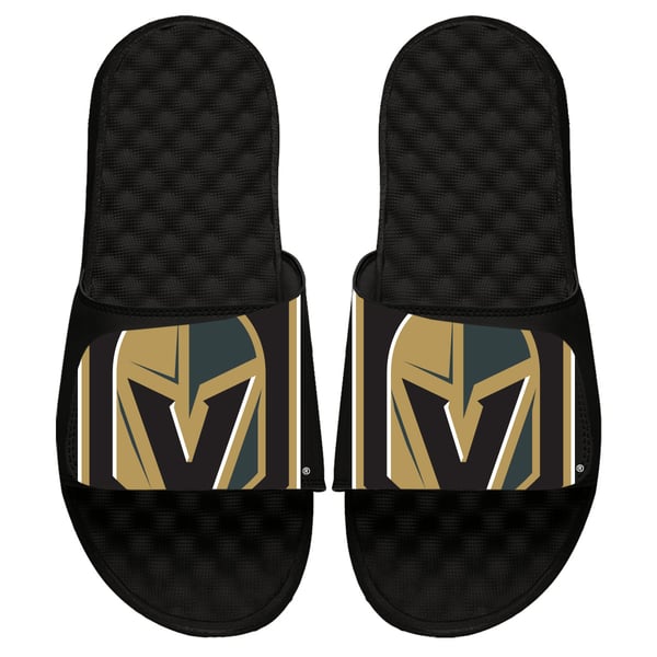 Vegas Golden Knights Black & Gold Slide Sandals Vegas Golden Knights - ISlide main image 2