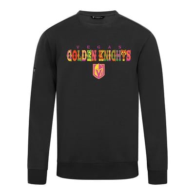 Vegas Golden Knights Levelwear DOTD Fiesta Text Zane Sweatshirt - Black
