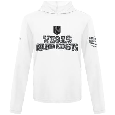 Vegas Golden Knights Levelwear Anthem Camo Long Sleeve Hooded T-Shirt - White