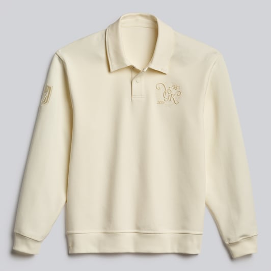Vegas Golden Knights lululemon Smooth Double-Knit Long-Sleeve Polo - Coconut Ivory