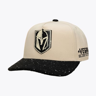 Vegas Golden Knights Mitchell & Ness Cookies & Cream Pro Pinch Snapback Hat - Cream/Black