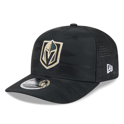 Vegas Golden Knights New Era Camo 9SEVENTY Perforated Adjustable Hat - Black