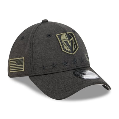 Vegas Golden Knights New Era Stealth Mode Flex 39Thirty Stretch Hat - Black
