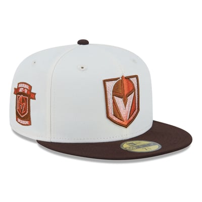 Vegas Golden Knights New Era Pumpkin Spice 59FIFTY Fitted Hat - Cream