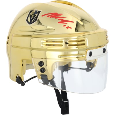 Noah Hanifin Vegas Golden Knights Autographed Fanatics Authentic Gold Mini Helmet
