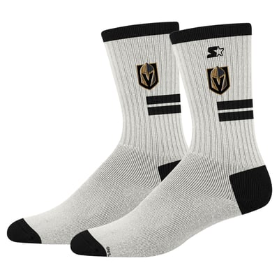  Vegas Golden Knights PRO Compression Unisex Premiere Cushioned Crew Socks - Cream