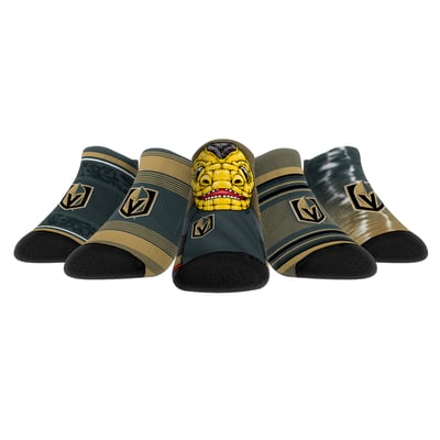  Vegas Golden Knights Rock Em Unisex Super Fan Five-Pack Low-Cut Socks Set - 
