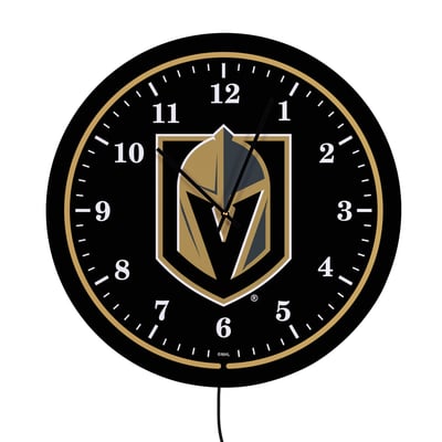 Vegas Golden Knights 18" Lighted Round LED Wall Clock