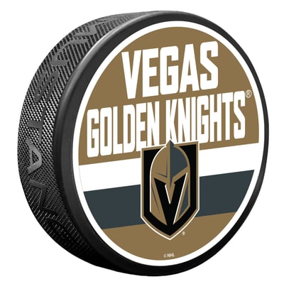 Vegas Golden Knights Shout Hockey Puck