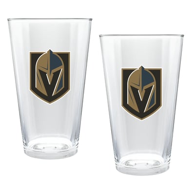 Vegas Golden Knights Two-Piece 16oz. Double Play Pint Glass Set