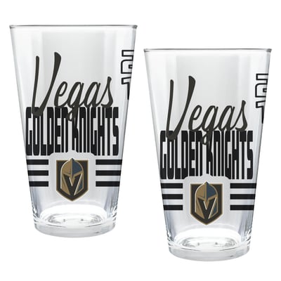 Vegas Golden Knights Two-Piece 16oz. Heritage Pint Glass Set