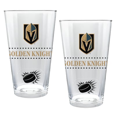 Vegas Golden Knights Two-Piece 16oz. Stadium Pint Glass Set