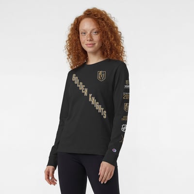  Vegas Golden Knights Champion Women's Long Sleeve T-Shirt - Black