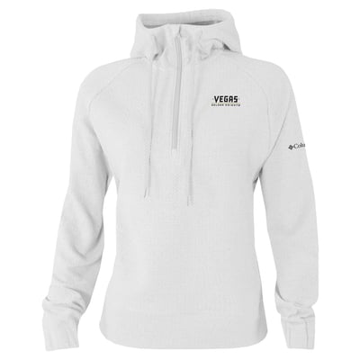 Vegas Golden Knights Columbia Women's Half-Zip Swingcraft Tri-Blend Hoodie - White
