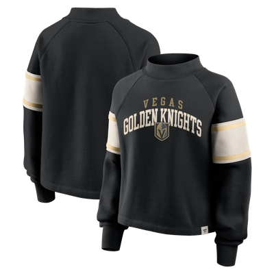 Vegas Golden Knights Fanatics Women's Heritage Overtime Fleece Mockneck Sweatshirt - Black
