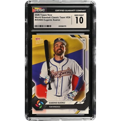 Eugenio Suárez Venezuela Baseball 2026 Topps Now #VEN06 CGC Authenticated 10 Card 